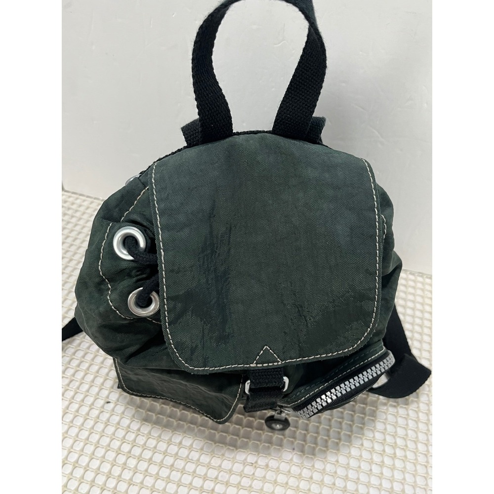 Kipling Drawstring Backpack Forest Green Lightwei… - image 4